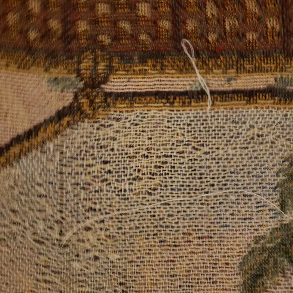 A Churchill Weaver Throw Blanket Tapestry Safari Design Fringes‎ Around